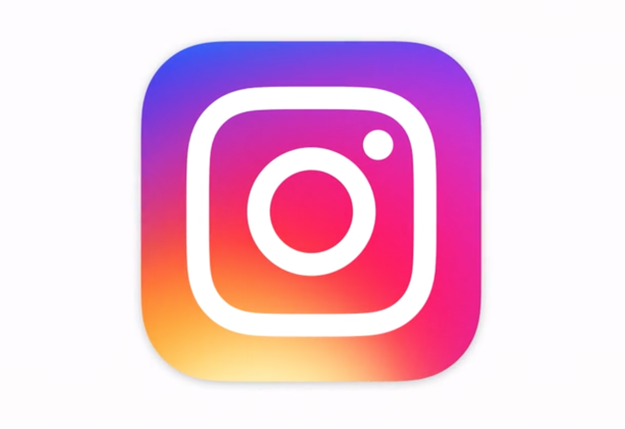 Das Instagram-Symbol und die App glänzen im neuen Design ...