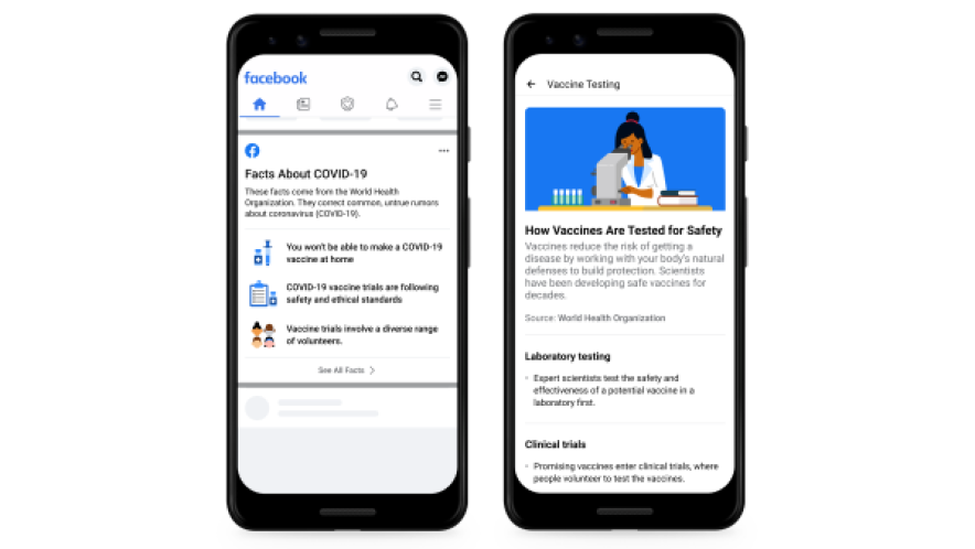 新型コロナウイルスから人々を守るための取り組みおよび情報提供について Facebookについて 新型コロナウイルスから人々を守るための取り組みおよび情報提供について Facebookについて