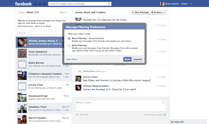 Facebook Messages