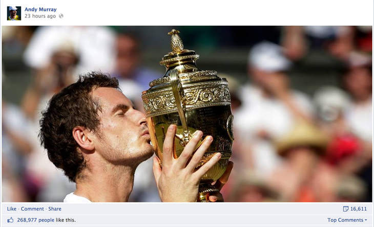 2013 Wimbledon Tennis Championships on Facebook