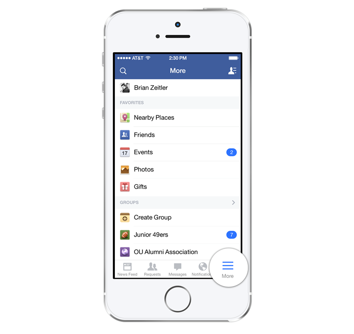 Updates to Facebook for iOS
