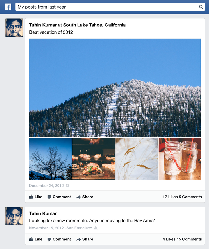 Graph Search now includes posts and status updates