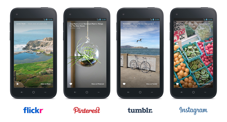 Flickr, Pinterest, Tumblr and Instagram Available on Home