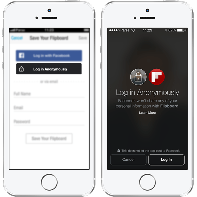 Introducing Anonymous Login And An Updated Facebook Login About Facebook