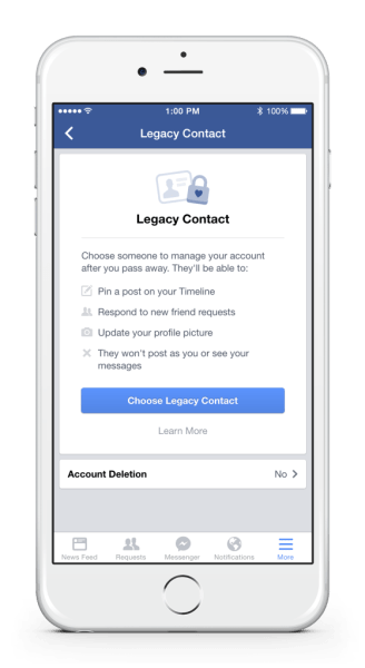 Legacy Contact_Choose