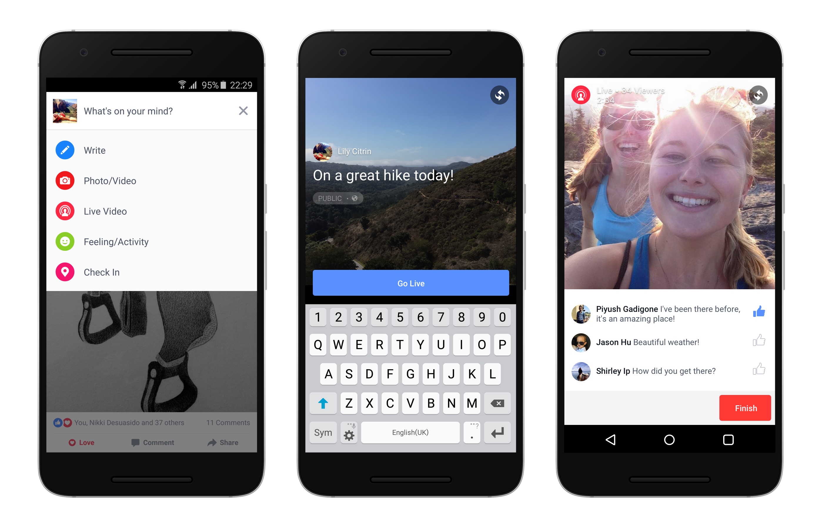 bringing facebook live to android and
