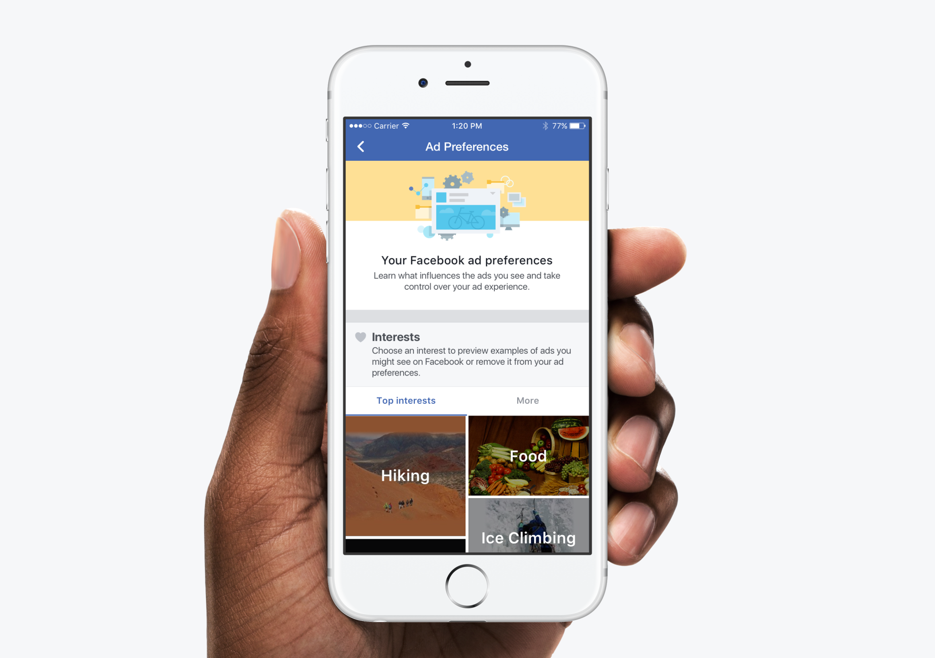 Conversion tracking illustration for Facebook advertising