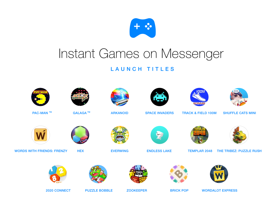 It's game on for Facebook, Messenger