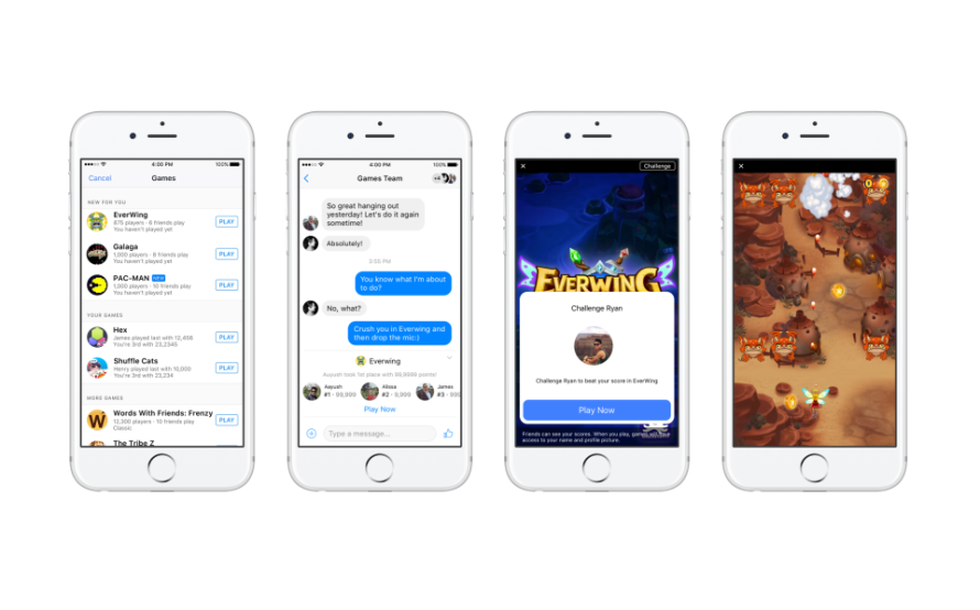 facebook messenger play games