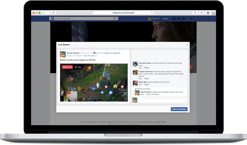 hook up video camera to mac for facebook lice