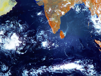 aerial earth photos, Instagram interface and portrait of man speaking