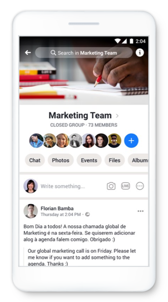 Workplace About Facebook