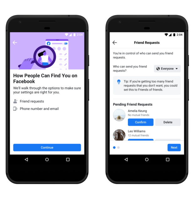 Privacy Checkup tool - How People Can Find You on Facebook section