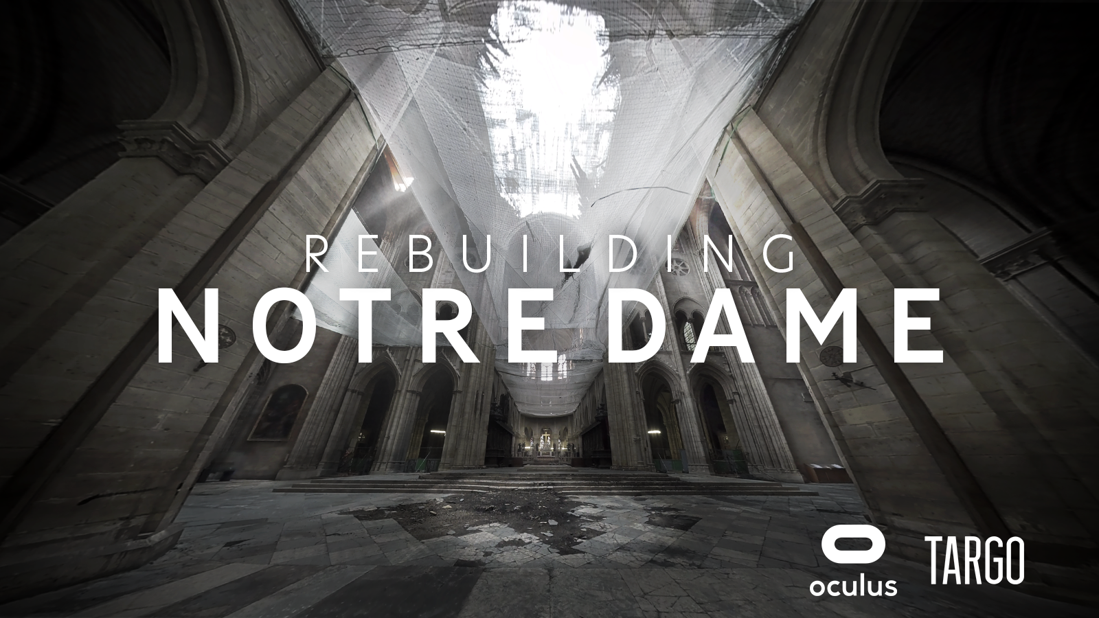 Still shot of VR documentary "Rebuilding Notre Dame"