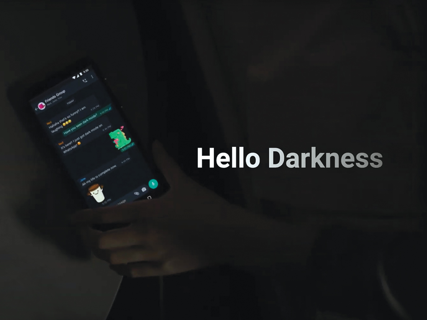 Image result for whatsapp dark mode