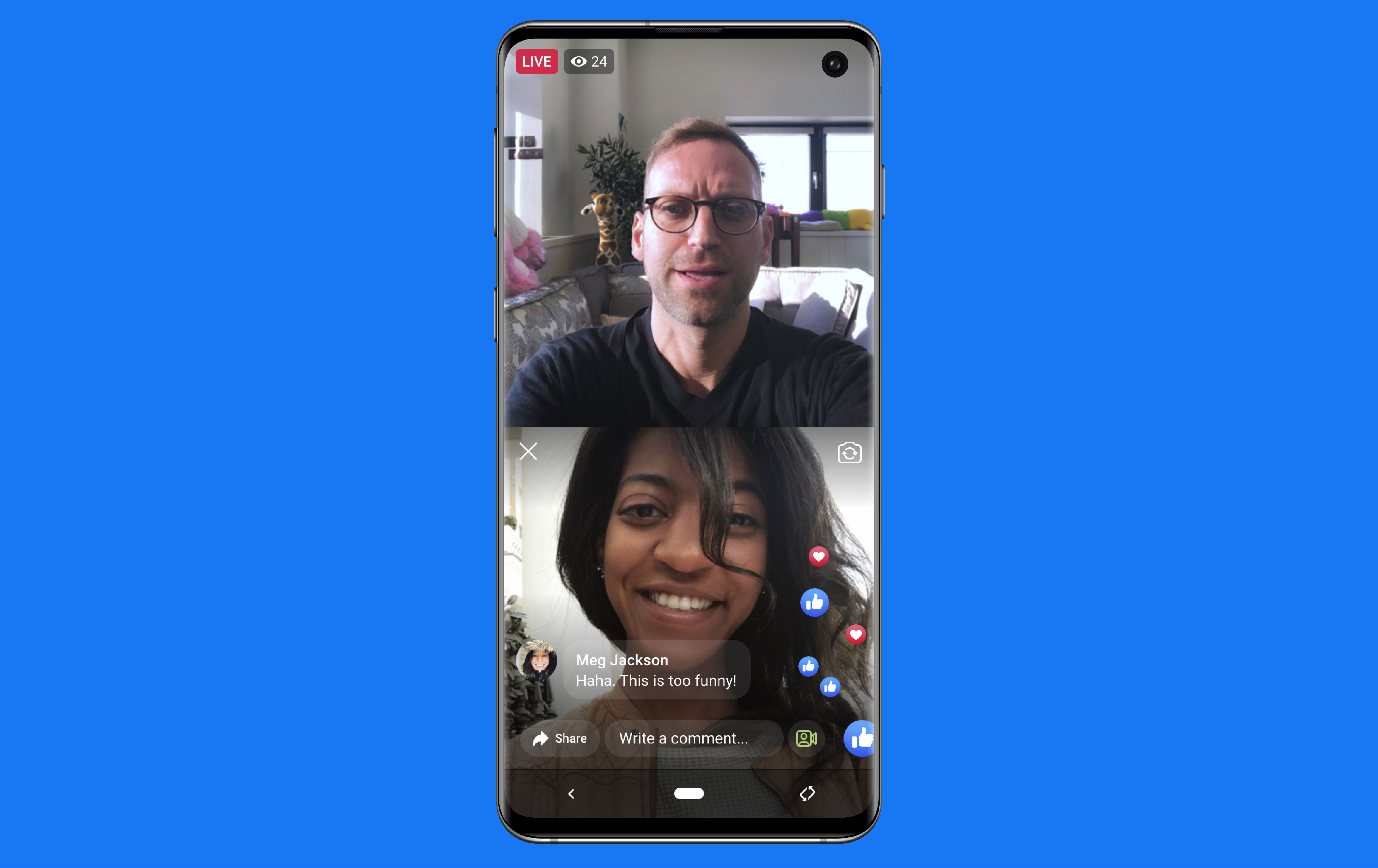 FB_LiveWith_Colored Facebook Live With en el móvil