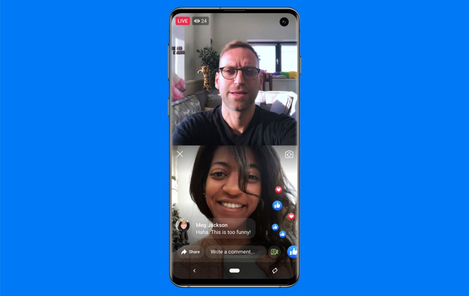 Facebook Live With on mobile