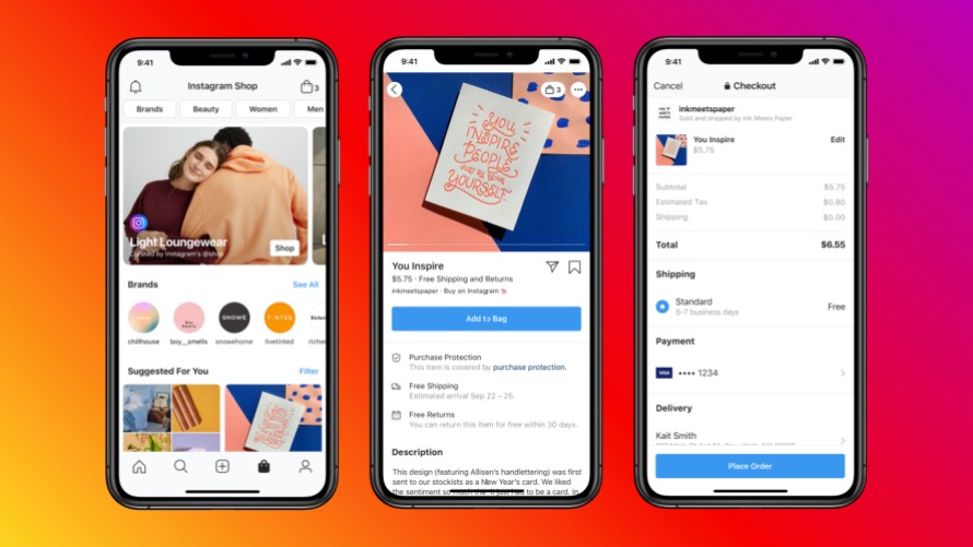 Facebook social shopping app