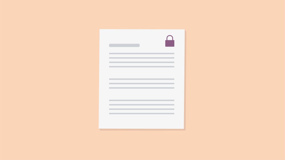 illustration of a document representing platform policies