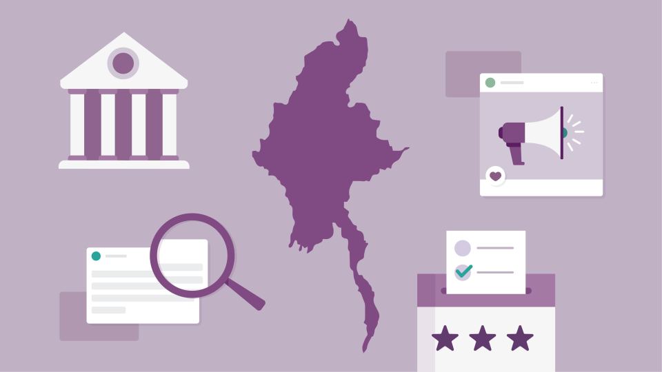 Myanmar election graphic