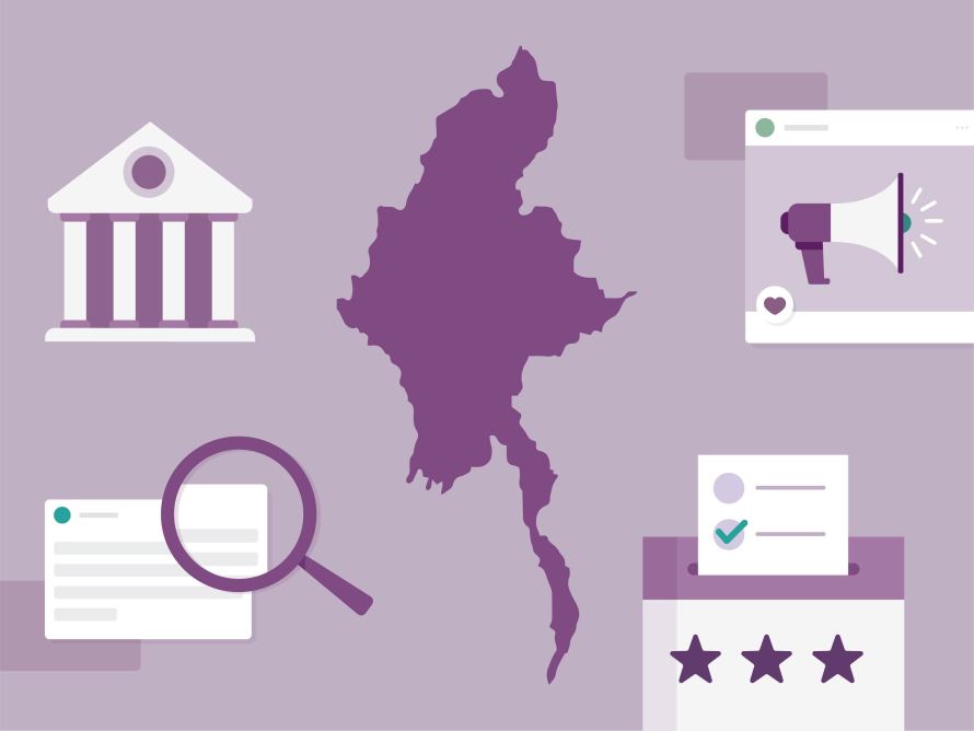 myanmar election illustration