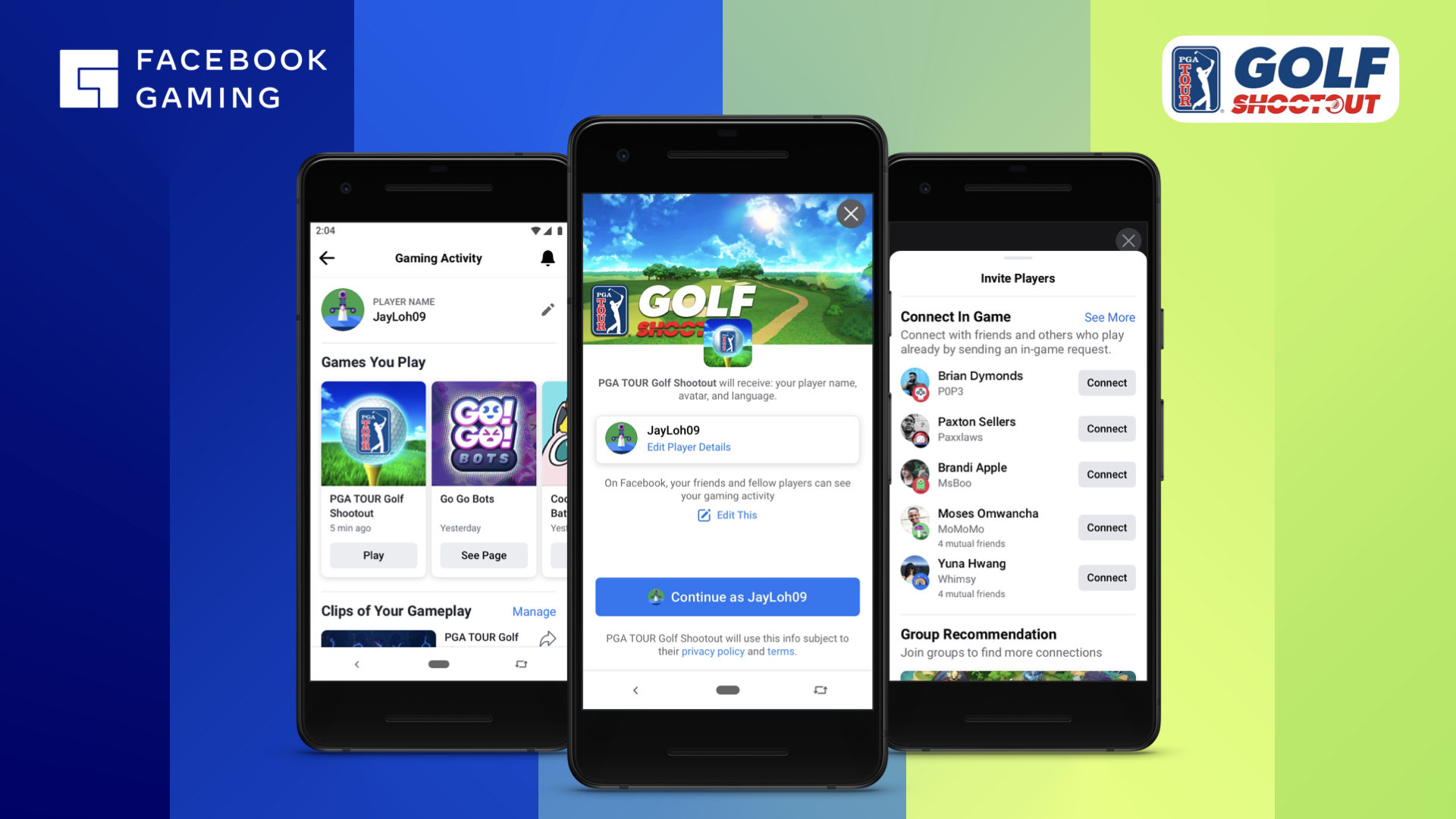 Screenshots of Player Name