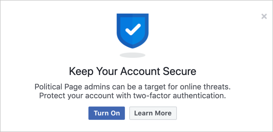 Keep Your Account Secure screenshot