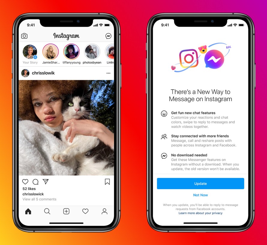 New Messaging Features Now Available on Instagram and Messenger Meta