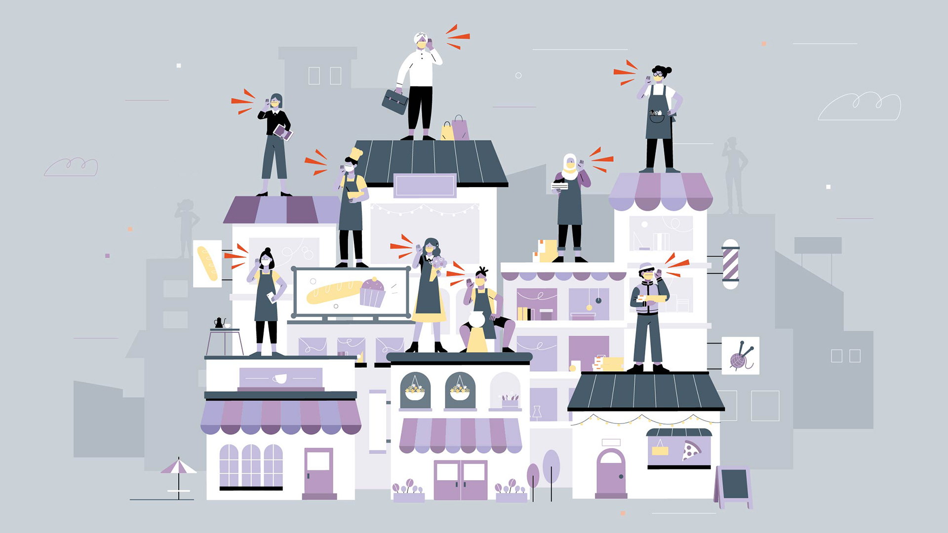 Speaking Up for Small Businesses illustration