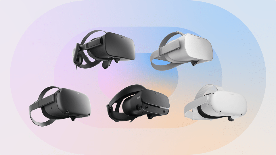 photo of several versions of Oculus