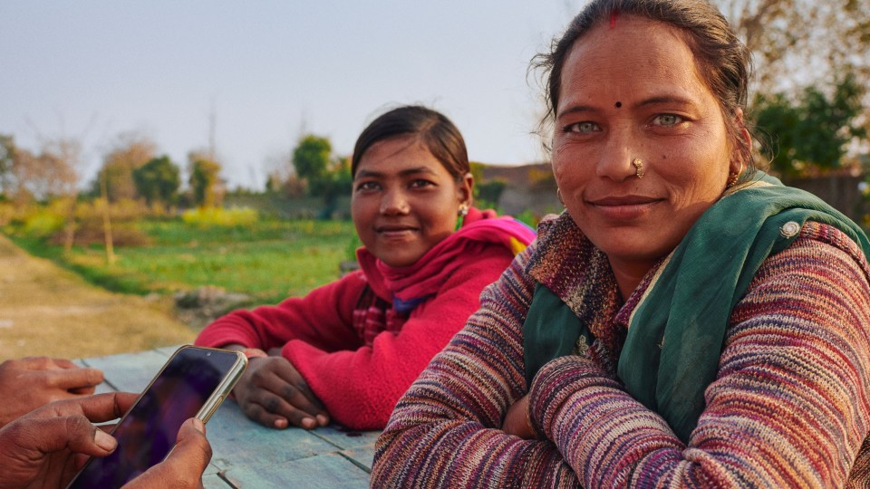 Photo of two women in Delhi, India