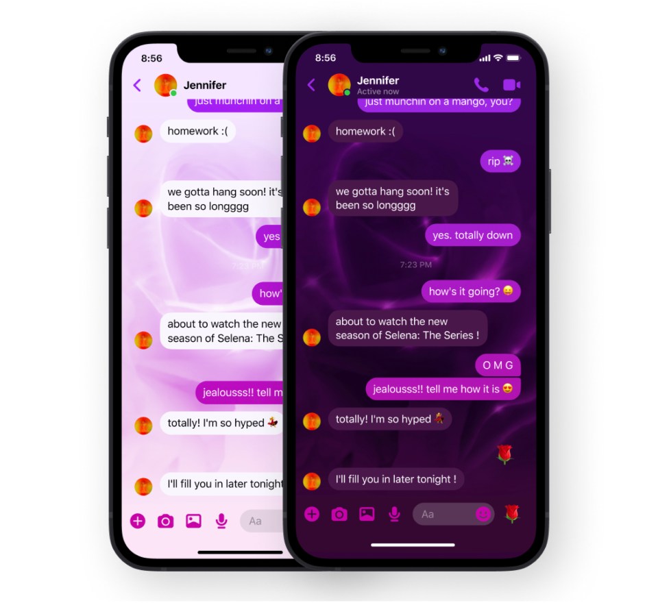 Selena messenger theme product mock