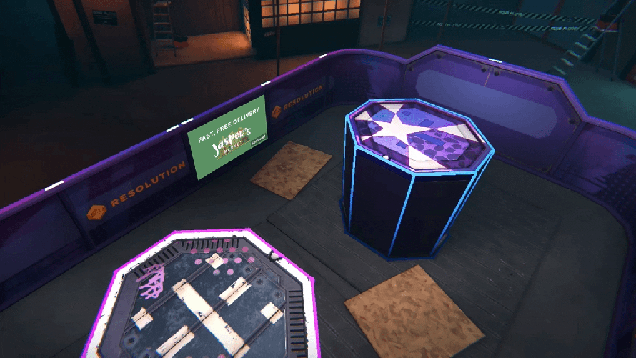 an example of an ad in a VR setting