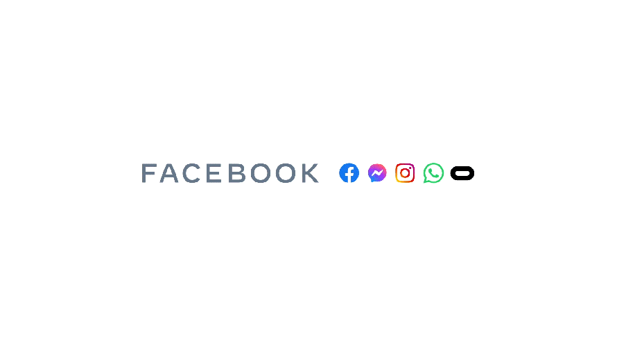 Facebook to Meta logo transformation animation