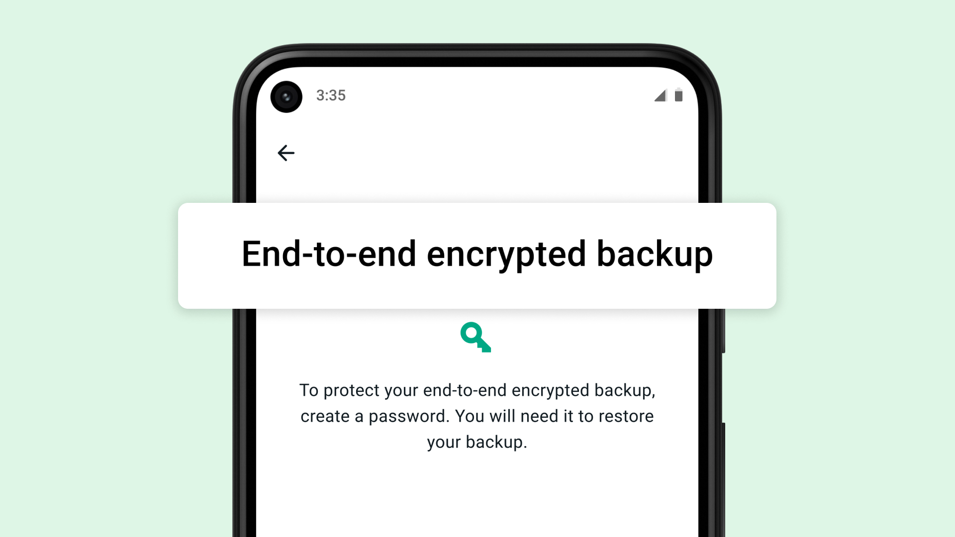 Image of WhatsApp end to end encryption