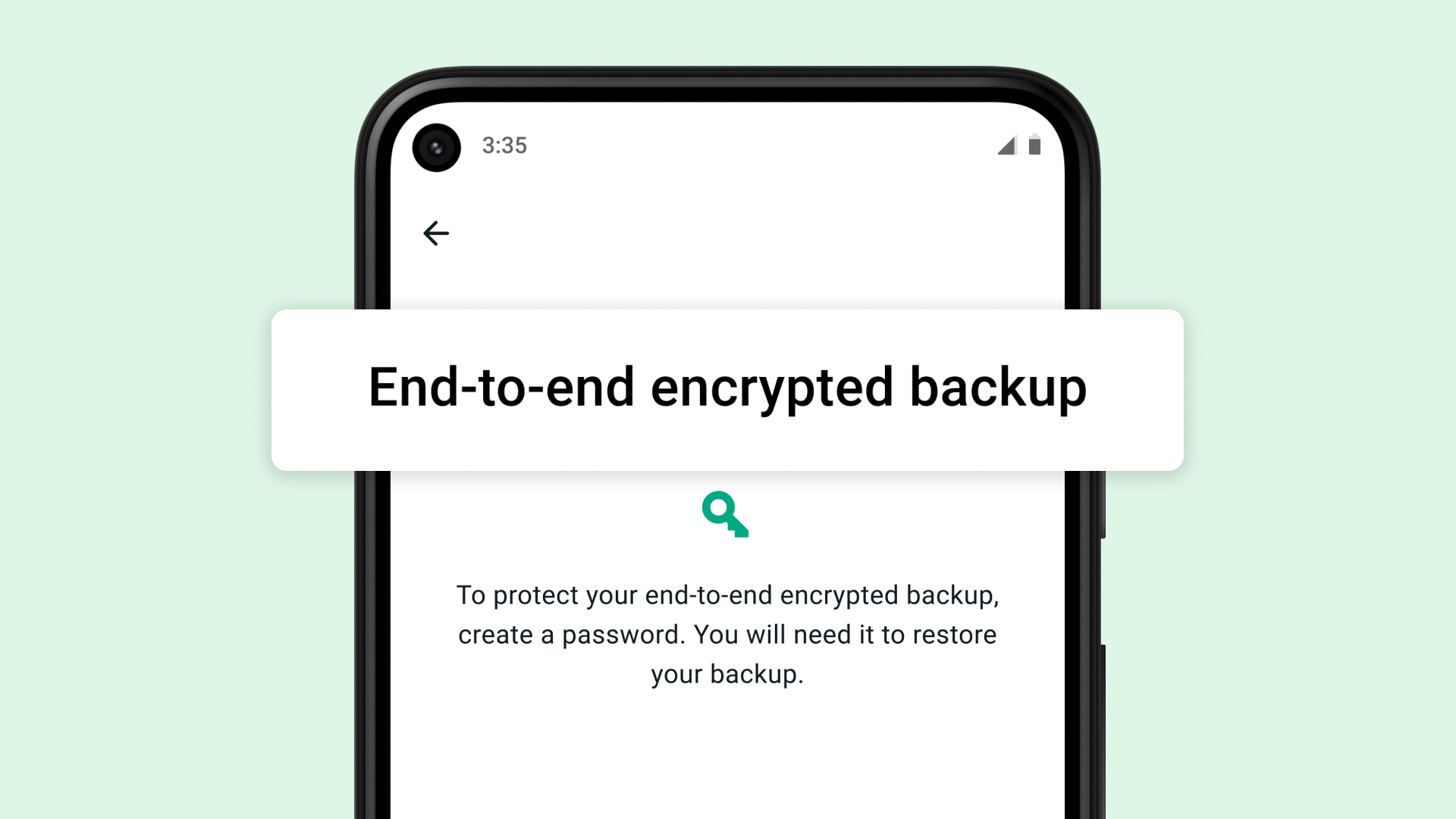 Unencrypted Backups