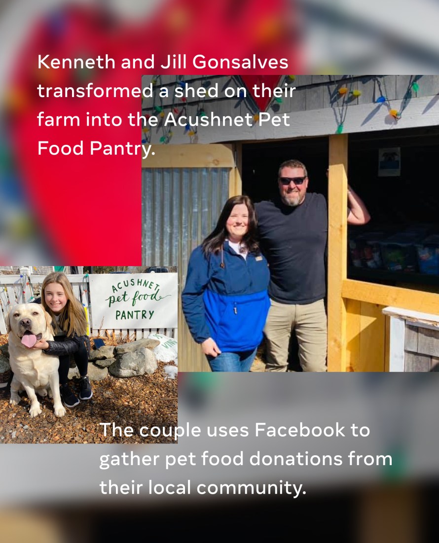 Infographic of Acushnet Pet Food Pantry