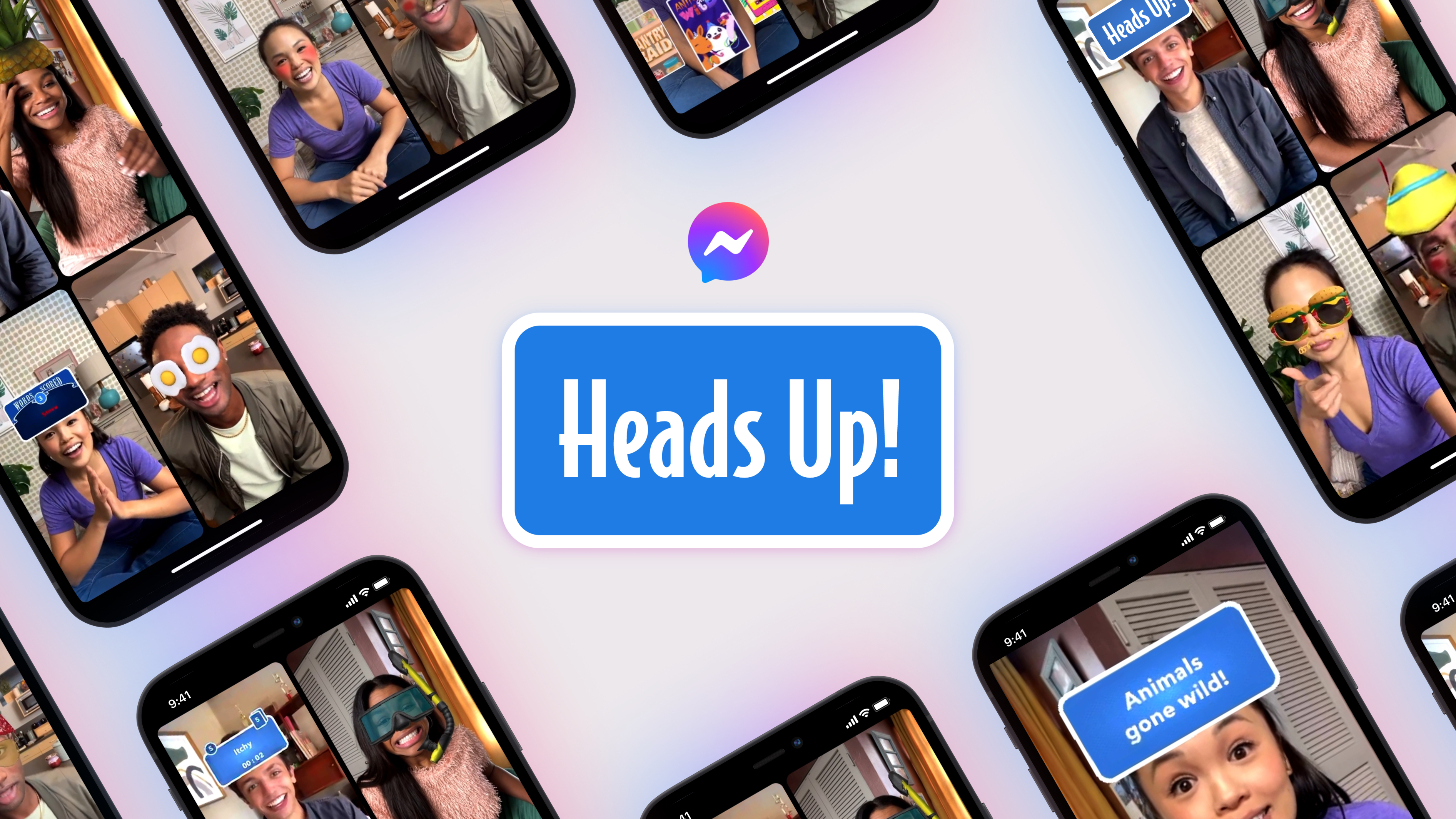 Screenshots of Heads Up on Messenger and Instagram