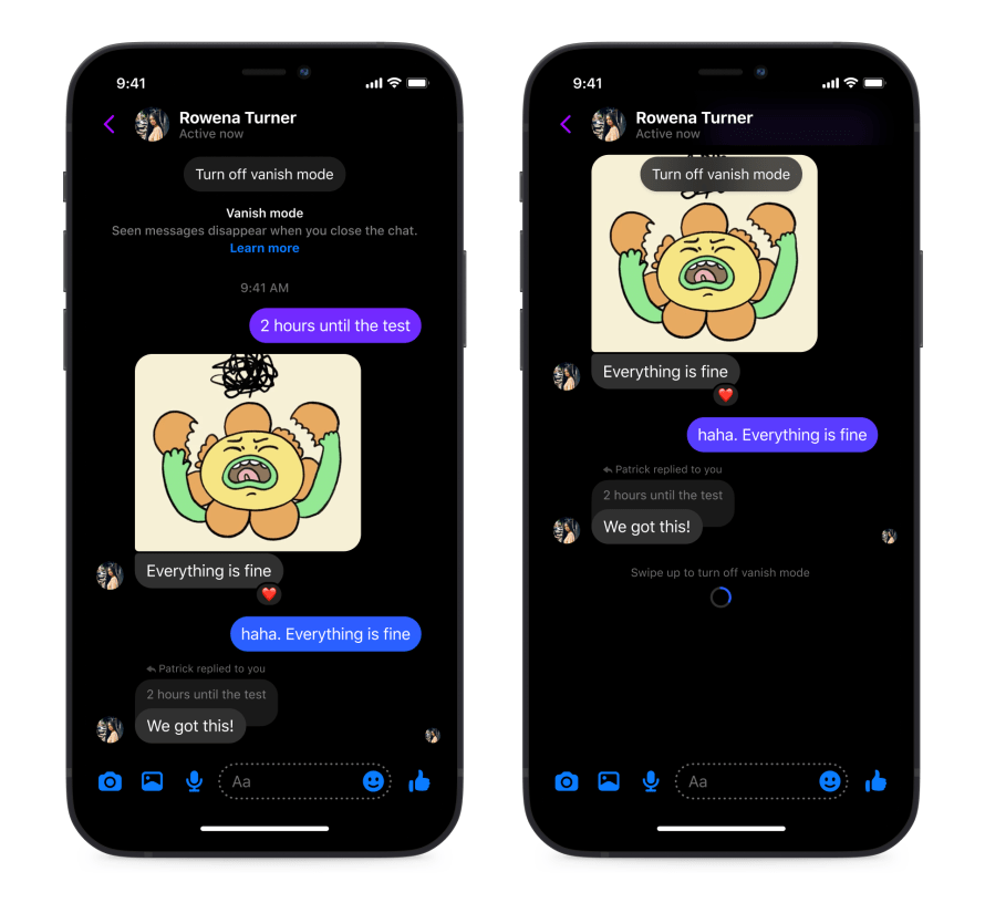 Split Payments, Vanish Mode and More on Messenger | Meta