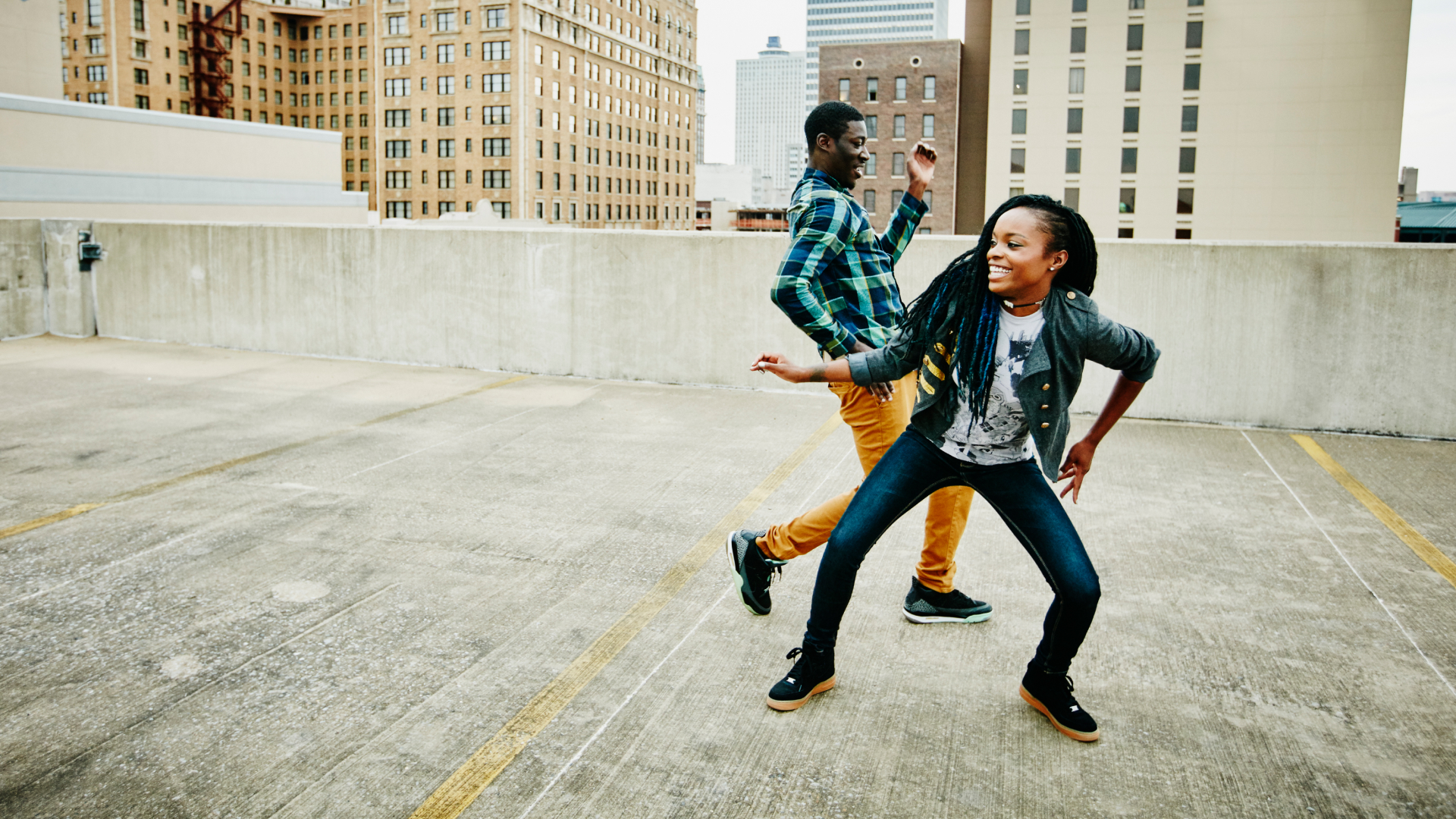 Photo of two people dancing