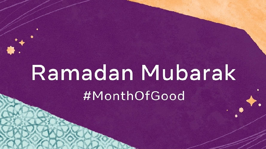 Graphic that says: "Ramadan Mubarak #MonthOfGood