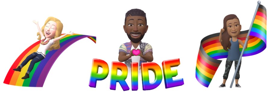 Image of our Pride-themed avatars