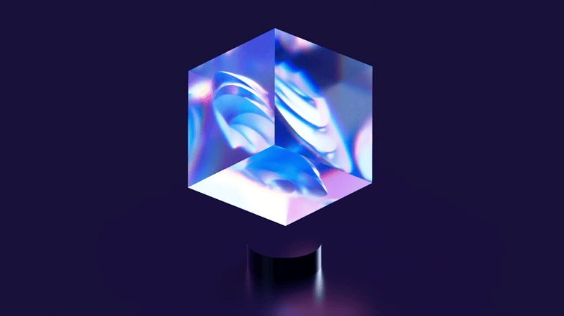 GIF of a cube rotating