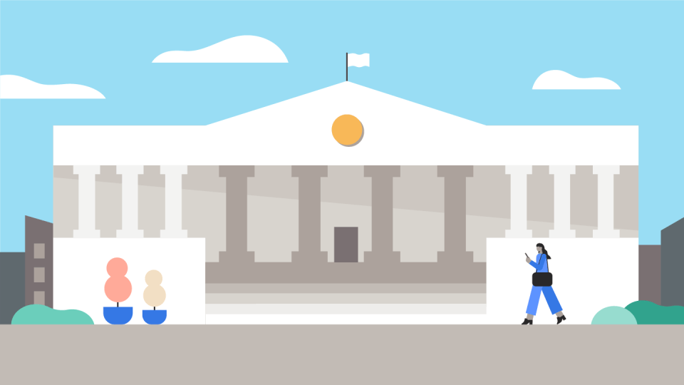 Illustration of a government building
