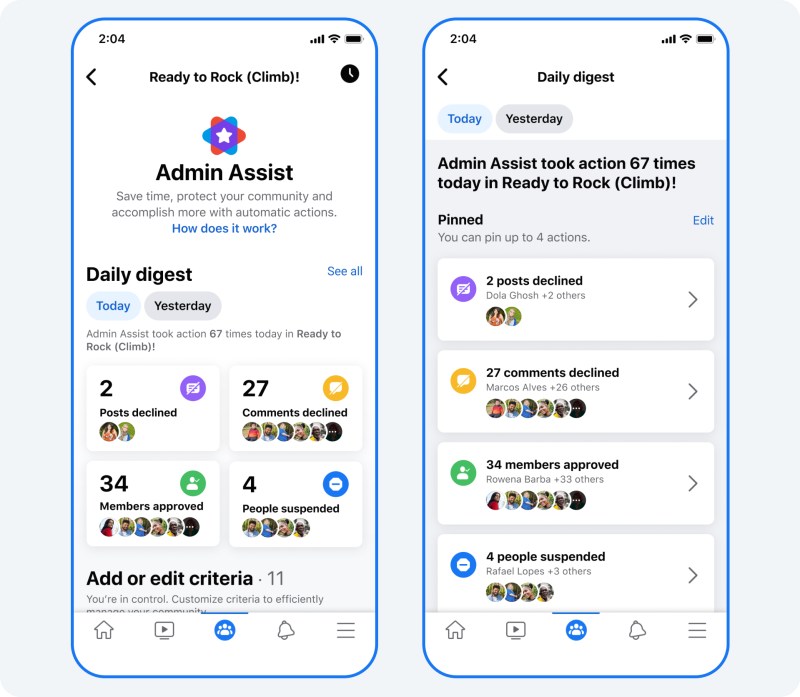 Facebook Admin Assist, Daily Digest