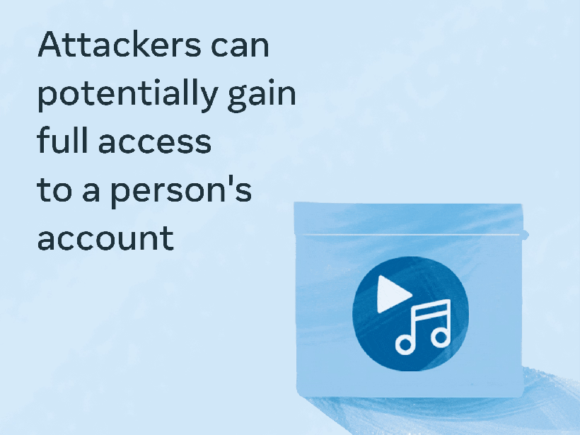 Attackers can potentially gain full access to a person's account