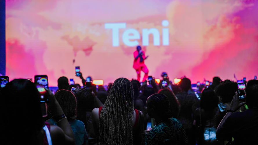 Picture of person on stage