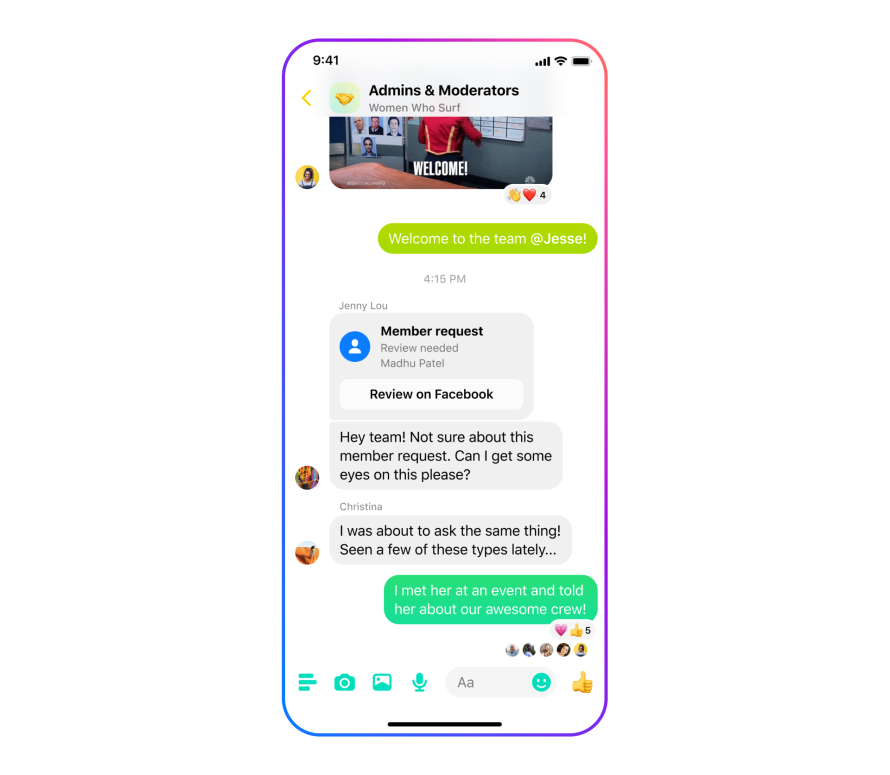 Introducing Community Chats: Connecting Your Community in Real Time on  Messenger, and Now Expanding the Experience to More Facebook Groups –  Messenger News