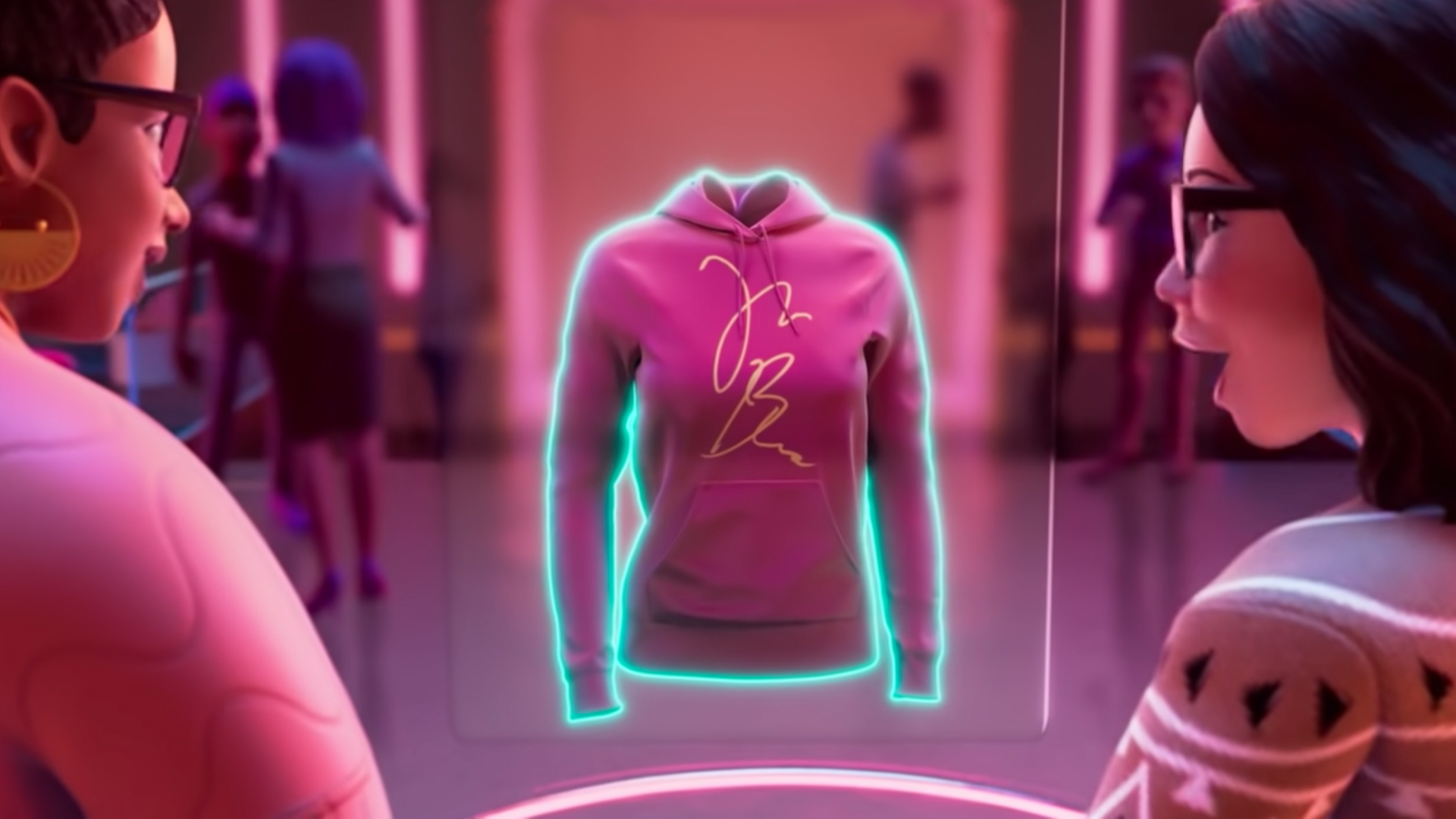 Image of virtual sweater in the metaverse