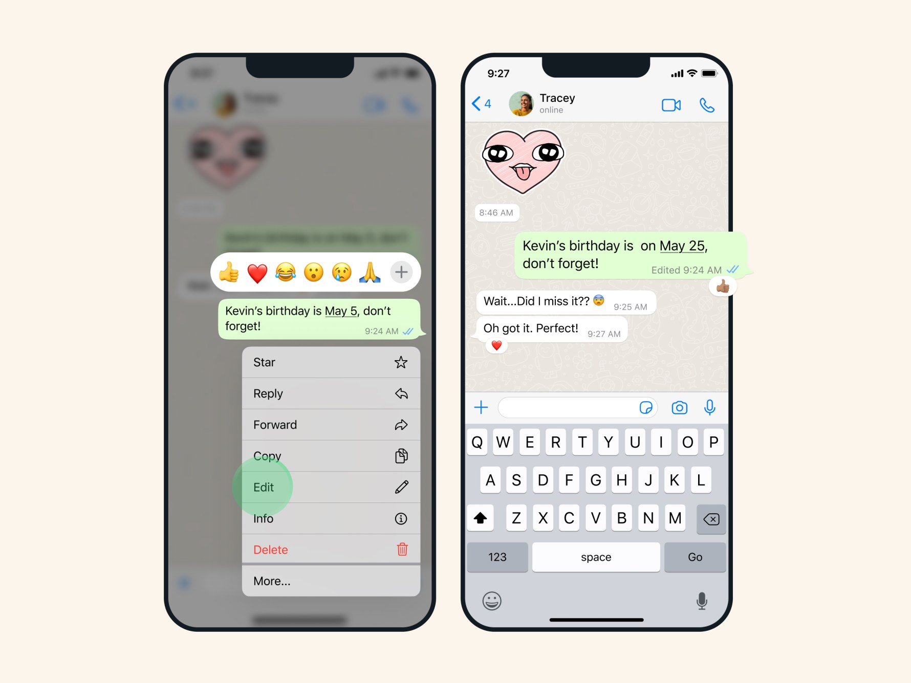 Исправление ошибок в ватсапе. Изменение текста в ватсапе. Можно ли сделать переадресацию с ватсапа на другой телефон. Как исправить сообщение в whatsapp. Как исправить сообщение в whatsapp.